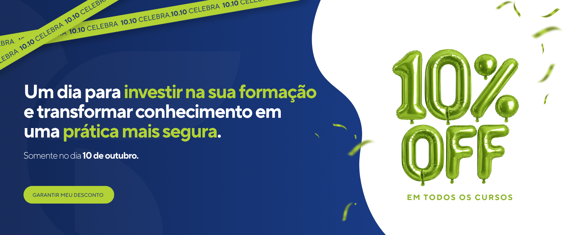 10.10 Celebra – 10% OFF em todos os cursos, somente no dia 10 de outubro